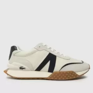 Lacoste L-spin Trainers In White & Black