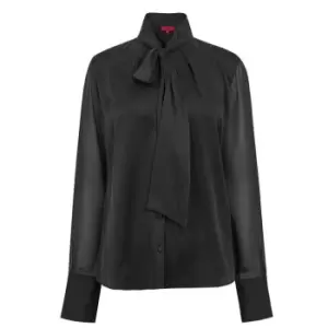 Hugo Enriela Tie Blouse - Black