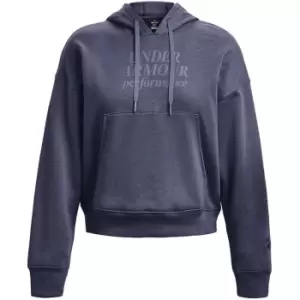 Under Armour Armour Essential Script Hoodie Womens - Grey