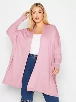 Yours Batwing Sleeve Cardigan Pink, Size 18-20, Women