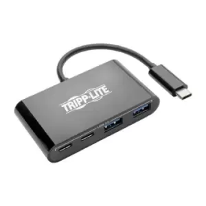 Tripp Lite U460-004-2A2CB 4-Port USB-C Hub USB C to 2x USB-A 2x USB-C USB 3.0 Black USB 3.2 Gen 2 (3.1 Gen 2) Type-C USB 3.2 Gen 2 (3.1 Gen 2) Type-C