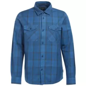 Barbour Mens Overdyed Cannich Overshirt Blue XXL