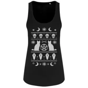 Grindstore Ladies/Womens Bewitched Black Floaty Tank (Small (UK 8-10)) (Black)