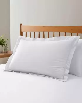 Cotton Traders 200 Thread Count Oxford Pillowcase Pair in White