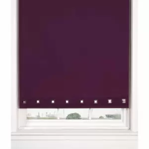 Emma Barclay Roller Blinds Square Eyelet 90 x 165cm Aubergine