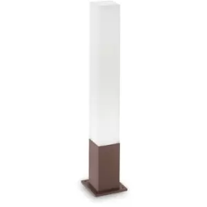 Ideal Lux EDO - Outdoor Bollard Lamp 1 Light Coffee IP44