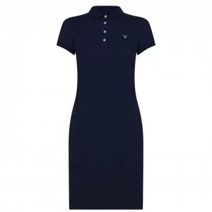 Gant Gant Pique Dress - 433 EVENING BLU