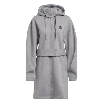 adidas Sportswear Hooded Zip Jacket Womens - Grey