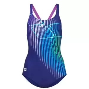 Arena Optical Waves Swimsuit Womens - Blue