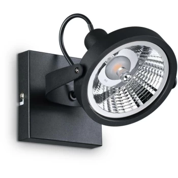 Ideal Lux Glim - 1 Light Ceiling Light Black