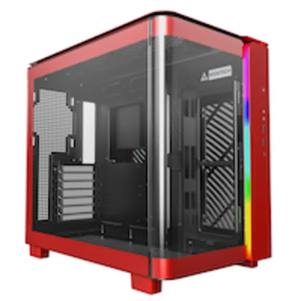 Montech KING 95 Midi-Tower, Tempered Glass, ARGB - Red