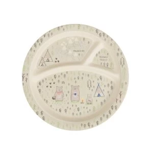 Sass & Belle Bear Camp Bamboo Kid's Plate