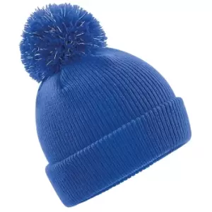 Beechfield Childrens/Kids Reflective Bobble Beanie (One Size) (Bright Royal)