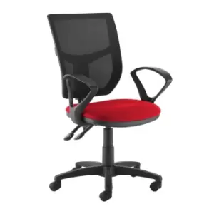 Dams MTO Altino 2 Lever High Mesh Back Operators Chair with Fixed Arms - Bridget