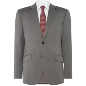 Howick Tailored Lander Milled Herringbone Suit Jacket - Grey