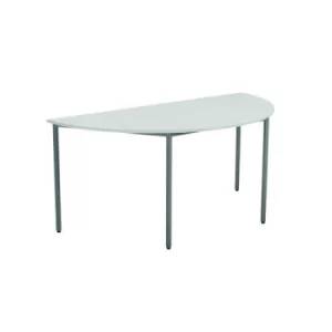 Jemini White Semi Circular Table Dimensions W1600 x D800 x H730mm