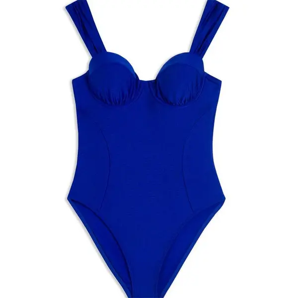 Ted Baker Zoiey Swimsuit Balconette Swimsuits 8 (XS) Blue 35024618310