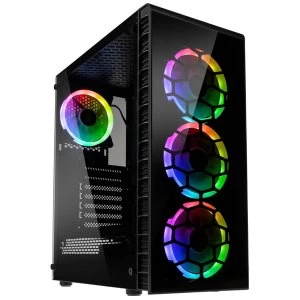 Kolink Observatory Lite ARGB Midi Tower Gaming Case - Black