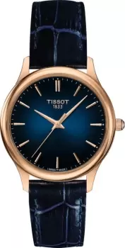 Tissot Watch Excellence 18ct Gold Ladies - Blue