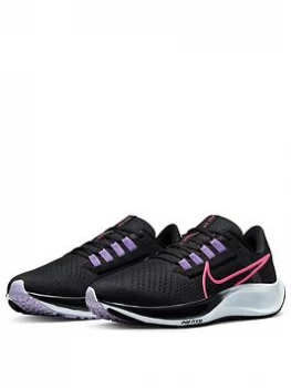 Nike Air Zoom Pegasus 38 - Black/Pink, Size 8, Women