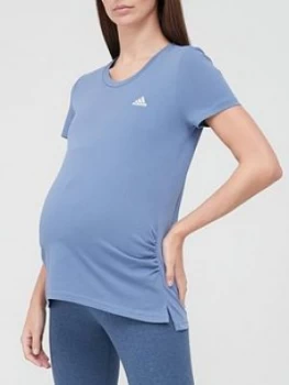 adidas Maternity T-Shirt - Blue, Size S, Women