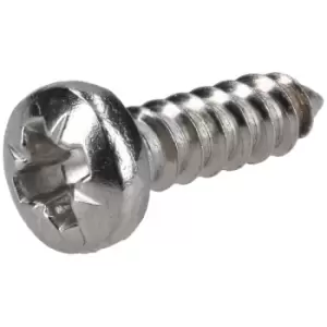 R-TECH 337130 Pozi Pan Head Self-Tapping A2 S/St Screws No. 8 13.0m...