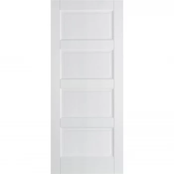 Textured Contemporary Internal Primed White 4 Panel Door - 762 x 1981mm