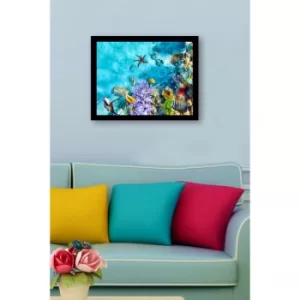 SC0781 Multicolor Decorative Framed MDF Painting