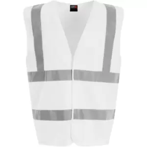 PRO RTX High Visibility Unisex Waistcoat (XXL) (White) - White