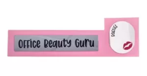 Office Beauty Guru' Wooden Desk Sign