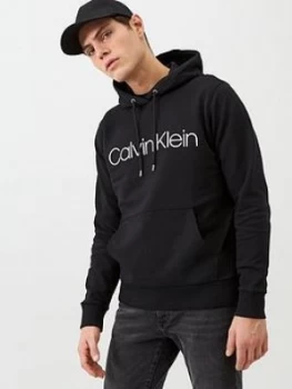 Calvin Klein Logo Hoodie - Black