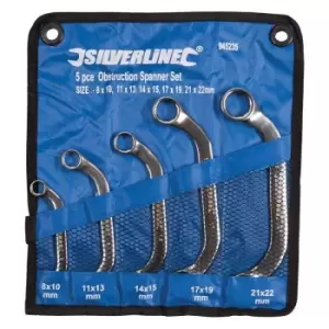 Silverline - Obstruction Spanner Set 5pce - 8 - 22mm