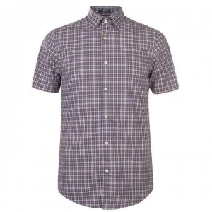 Gant Gant Short Sleeve Small Plaid Shirt Mens - Blue 448