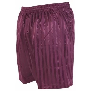 Precision Striped Continental Football Shorts 34-36" Maroon