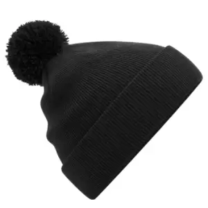 Beechfield Childrens/Kids Original Pom Pom Beanie (One Size) (Black)