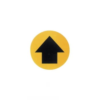 FM01 Floor Marker Arrow PVC Film Sign - 430 Dia.