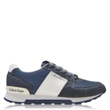 Calvin Klein Jeans Dusty Mesh Trainers - Navy/White