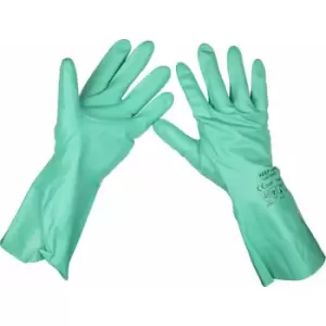 Loops - pair 330mm Cuffed Nitrile Gauntlets - One Size - Chemical Resistant Gloves