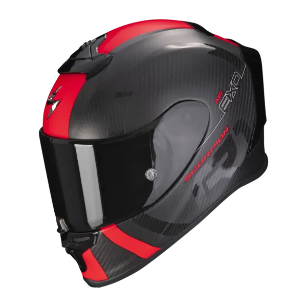 Scorpion Exo-R1 Evo Carbon Air Mg Matt Black-Red Full Face Helmet S