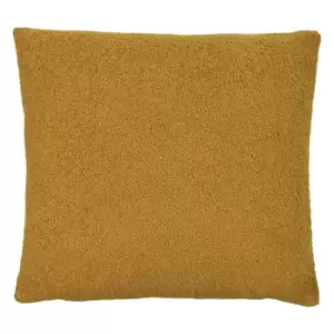 Malham Fleece Square Cushion Saffron