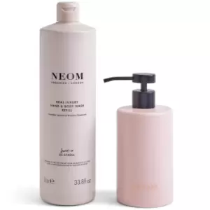 NEOM Real Luxury Hand Wash Refill and Ceramic Dispenser 1L