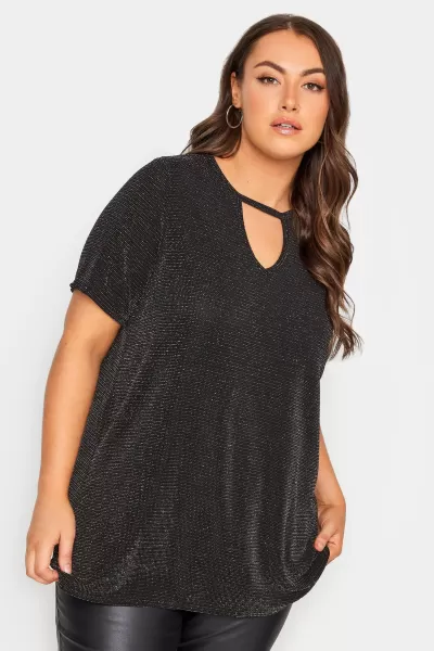 Yours Yours Cut Out Neck Tee Multi Brillo