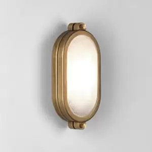 Malibu Outdoor Coastal Bulkhead Wall Light Solid Brass IP65, E27