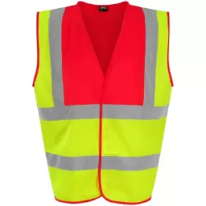 PRO RTX High Visibility Unisex Waistcoat (XL) (Yellow/Red)