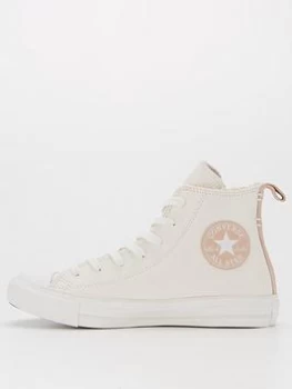 Converse Chuck Taylor All Star Lift Hi - Off-White, Off White, Size 3, Women