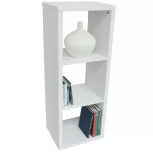 Techstyle Cube 3 Cubby Square Display Shelves / Vinyl Lp Record Storage White