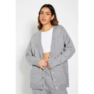 I Saw It First Soft Knit Oversized Cardigan - Grey