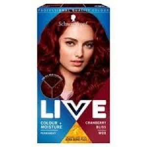 LIVE Colour+Moisture Permanent Red Hair Dye Cranberry Bliss