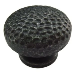 BQ Black Painted Round Furniture knob Pack of 1