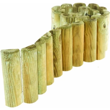 9" Border Roll 1.8m (Pack of 2) - Natural timber